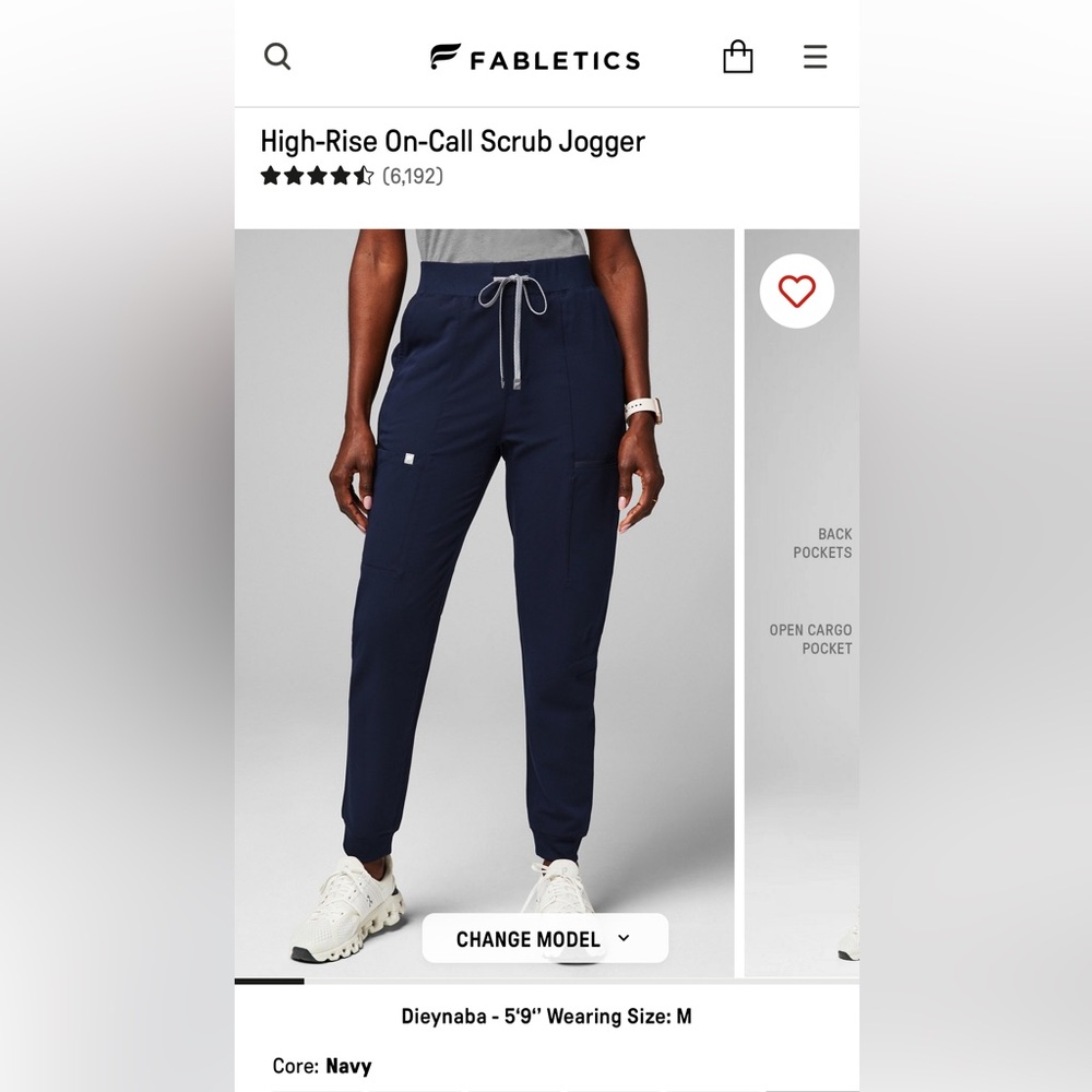 Fabletics Navy Joggers